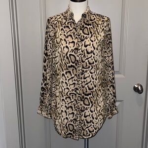 NWT! Express leopard blouse size XXS